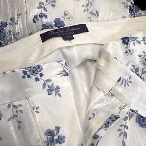 Ralph Lauren Collection Brenda Floral Wide-Leg Pant